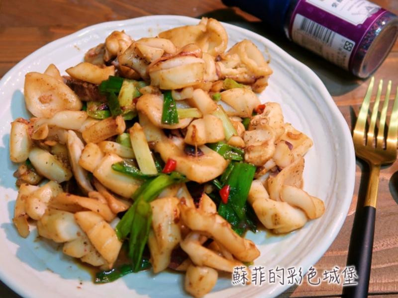 葱爆酱花枝的做法