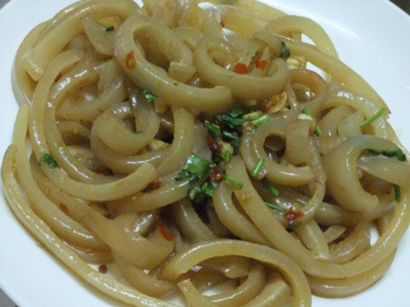 ?小吟爱做菜?凉拌绍兴蒜辣QQ圈的做法