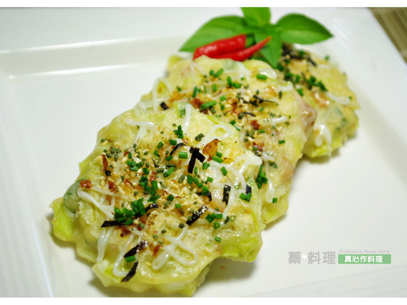 韭黄海鲜煎饼的做法