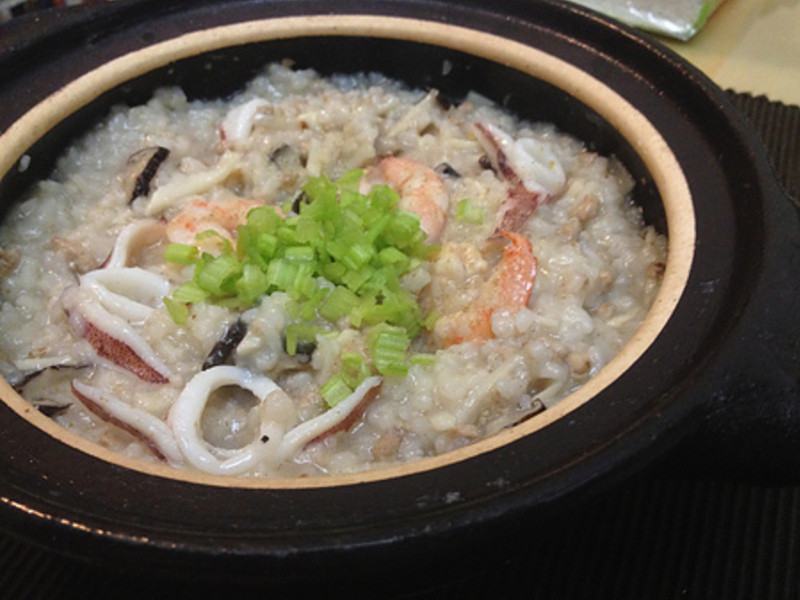 炎炎夏日吃清爽-竹笋海鲜咸粥的做法