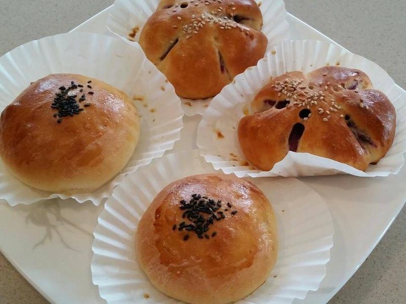 红豆/紫薯甜面包的做法