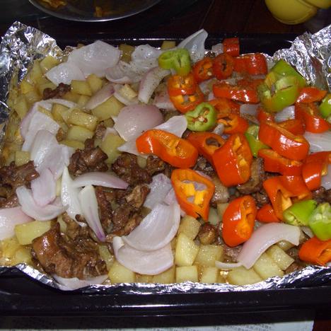 羊肉烤土豆的做法