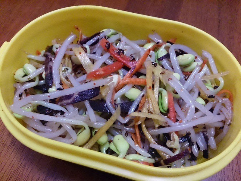 鲜彩凉拌黄豆芽的做法