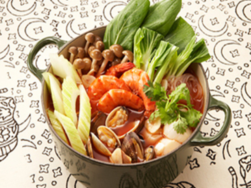 酸辣虾汤风味锅的做法