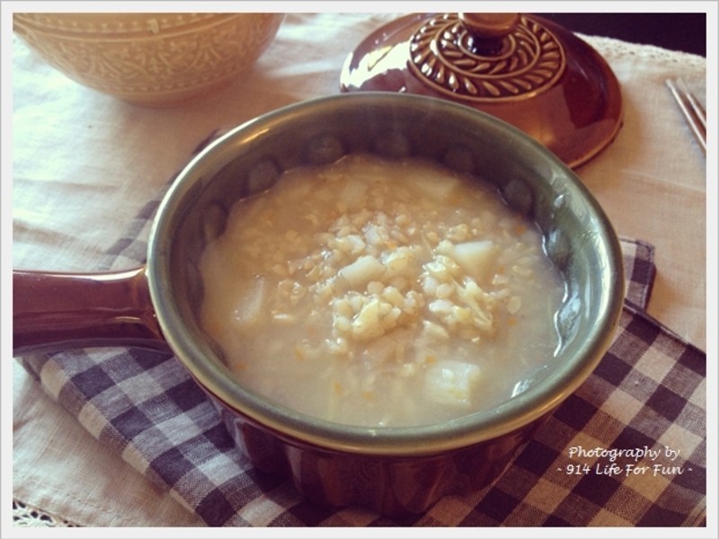 。秋冬滋养元气褒。好蒡粥的做法