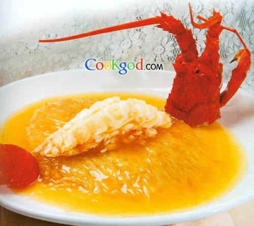 龙虾烧裙翅的做法