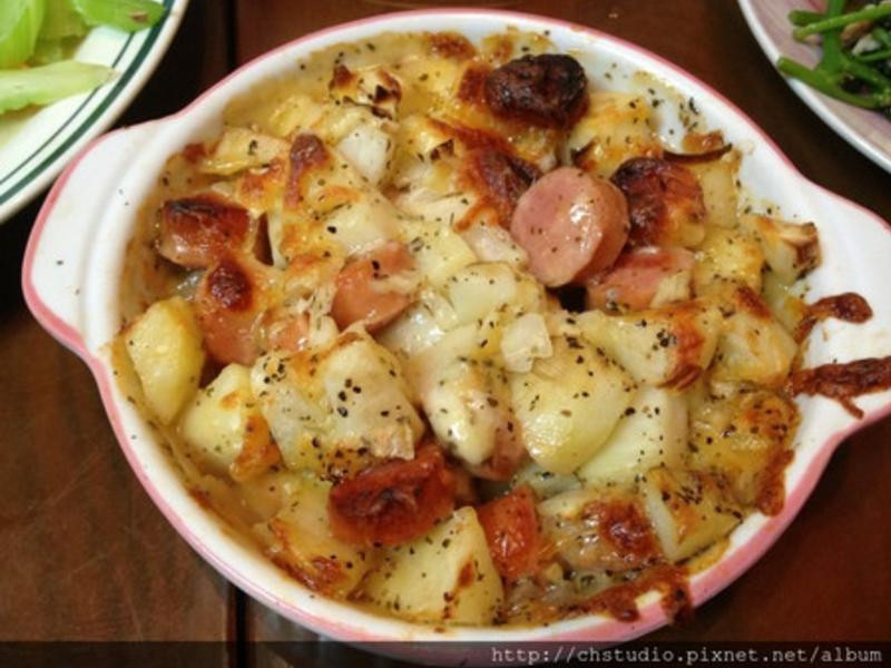 罗勒马铃薯焗烤的做法