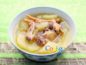 青木瓜煲鸡汤的做法
