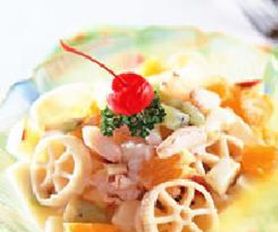 橙汁优酪蟹肉面的做法