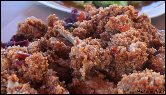 紫心番薯粉蒸肉的做法