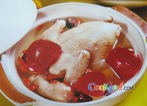 玫瑰蒸乳鸽的做法