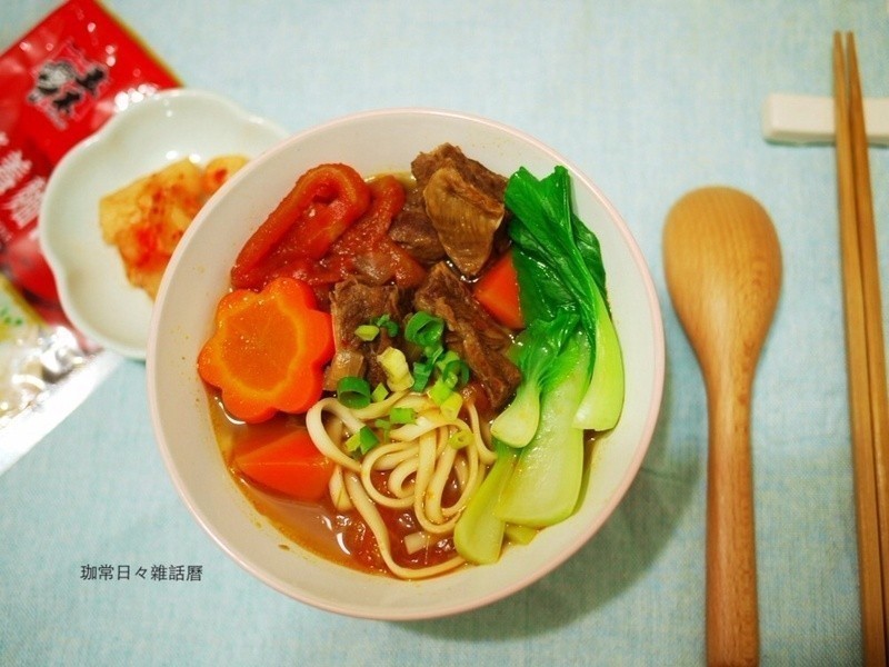 番茄牛肉面『五木面条』的做法
