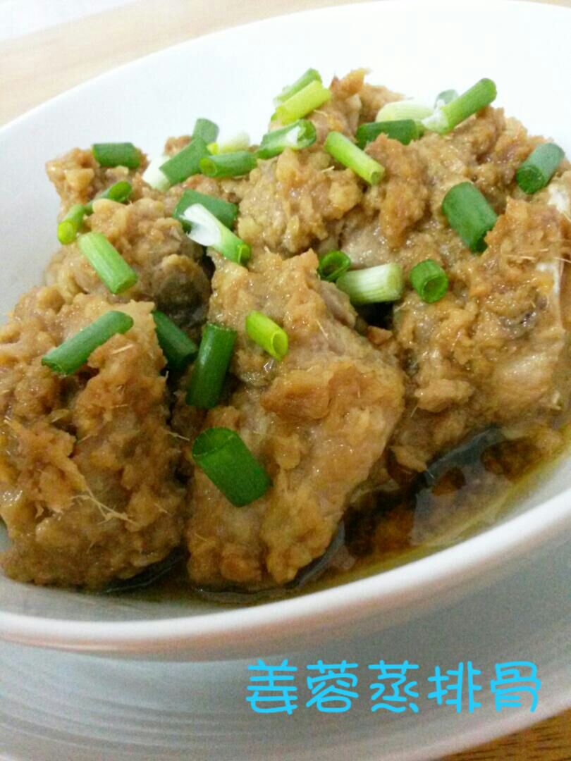 姜茸蒸排骨的做法