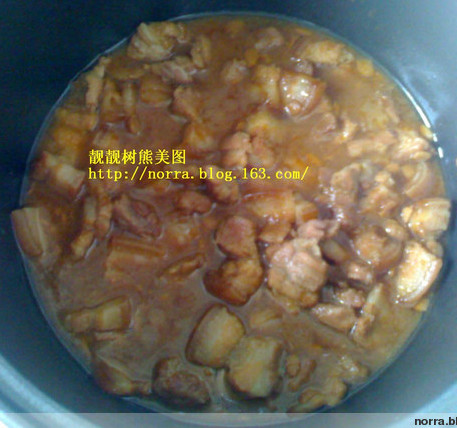 豆酱焖花腩【原创】的做法