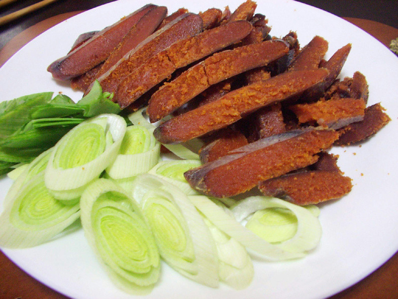 香烤乌鱼子的做法