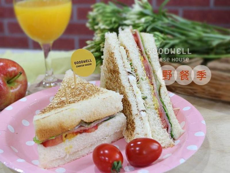 【野餐季】白霉乳酪火腿鲜蔬三明治的做法