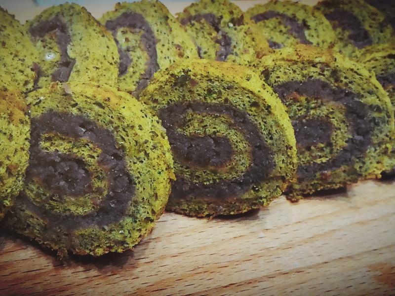 抹茶红豆卷的做法