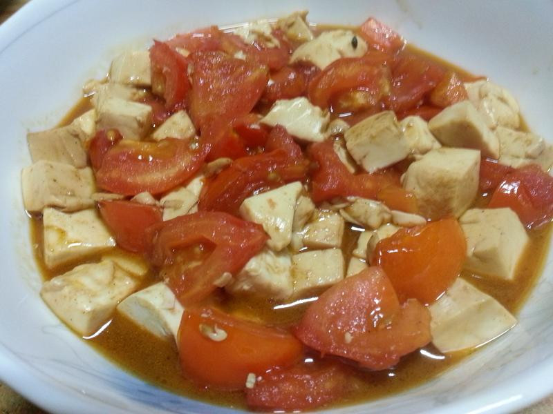 蕃茄酱烧豆腐的做法