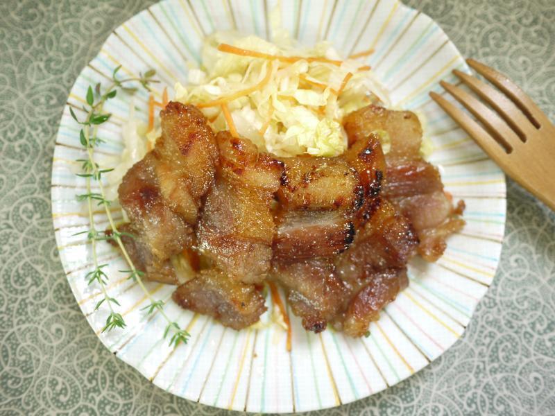 盐曲猪肉片沙拉的做法