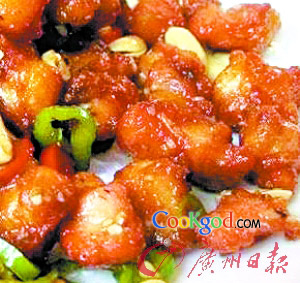 牛柳汁炒鸡中宝的做法