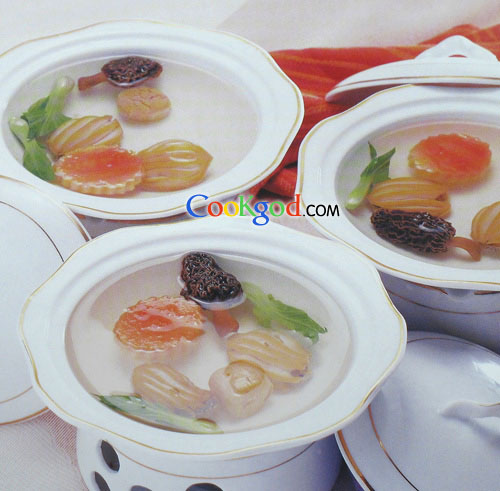 木瓜鲜鲍盅的做法