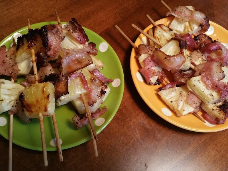 夏威夷风的烤凤梨培根串烧?!!!的做法