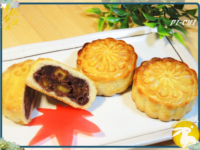 广式乌豆沙核桃月饼的做法