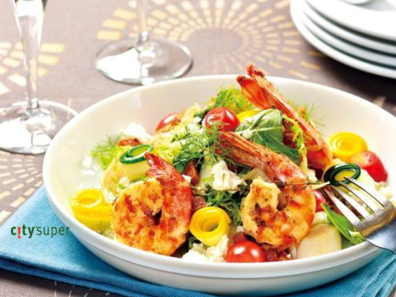 【夏日飨食派对】海鲜派对沙拉佐柠檬油醋的做法