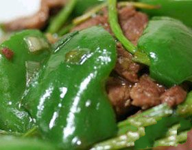 青椒牛肉的做法