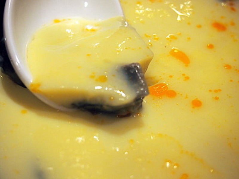 三色蒸水蛋的做法