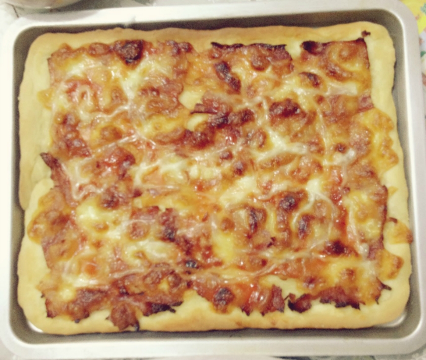 培根芝士披萨的做法