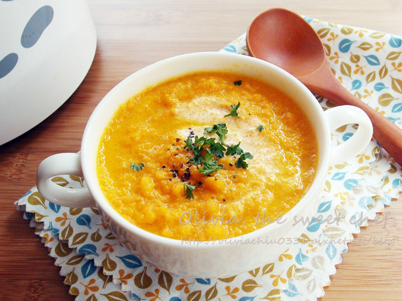 Olivia?红萝卜浓汤─九阳豆浆机的做法