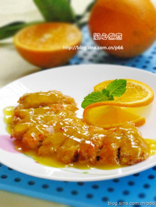 香橙蜂蜜鸡腿的做法