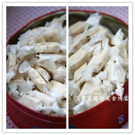 杏仁花生牛轧糖的做法