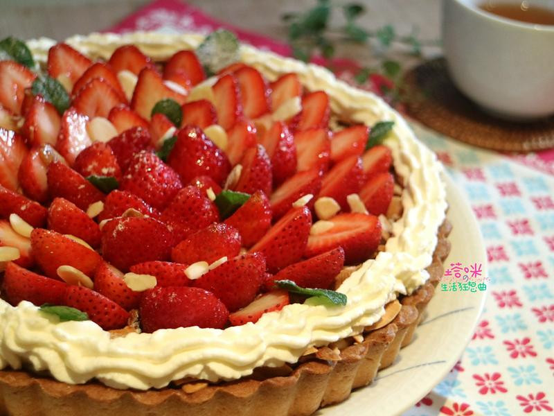 草莓杏仁乳酪塔的做法