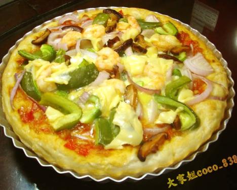 我的pizza我做主一一中式海鲜什锦披萨的做法