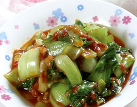 鱼香油菜心的做法