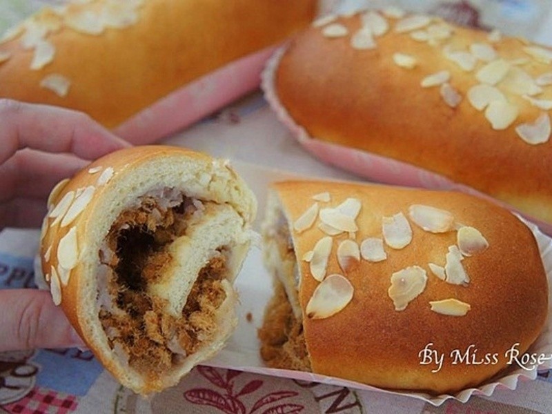 芋泥肉松面包的做法