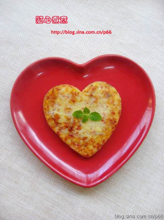 爱心土豆饼的做法