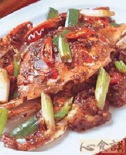 蚝酱爆花蟹的做法