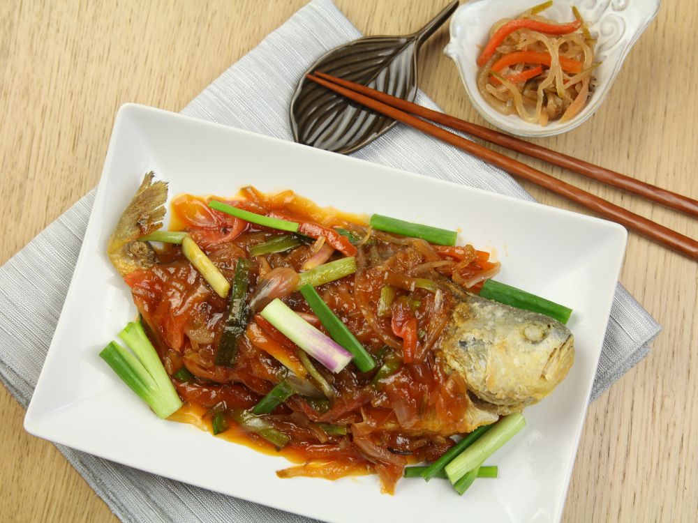 五柳酱酸甜鱼柳的做法