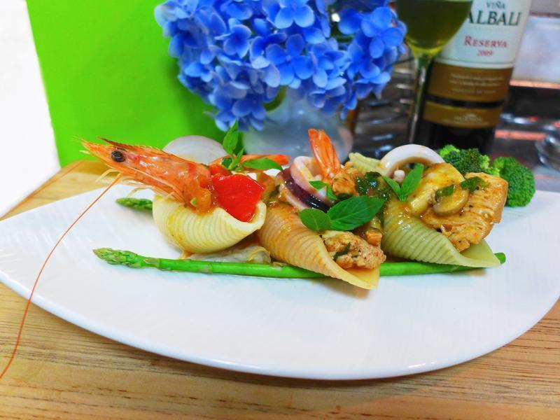 双酱海陆贝壳船的做法