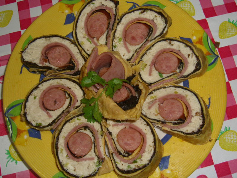 {博客}~海苔香肠卷-创意单品的做法