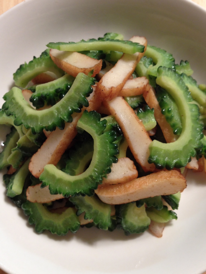 甜不辣炒苦瓜的做法