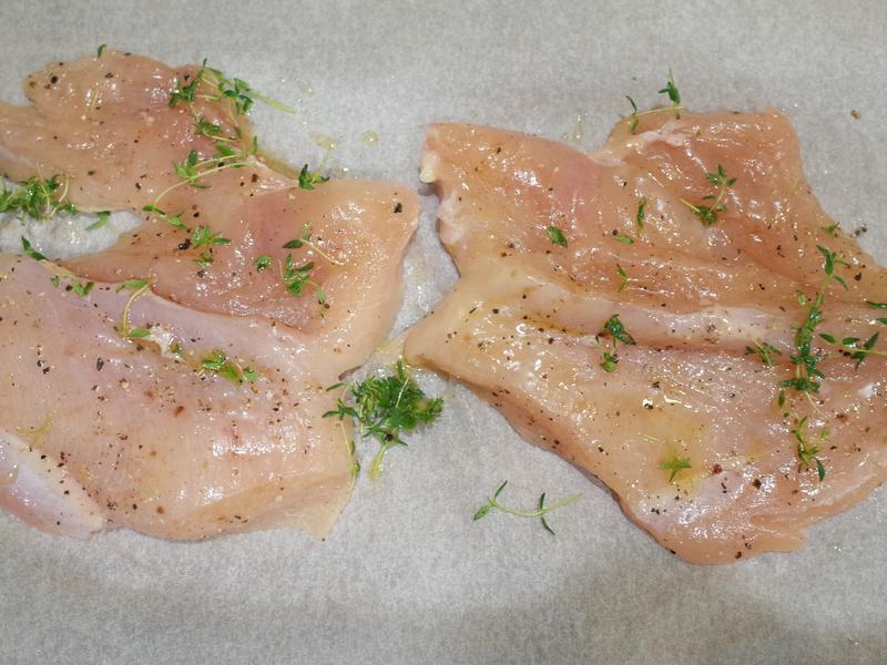 蔬菜鸡排佐柠檬柑橘酱的做法