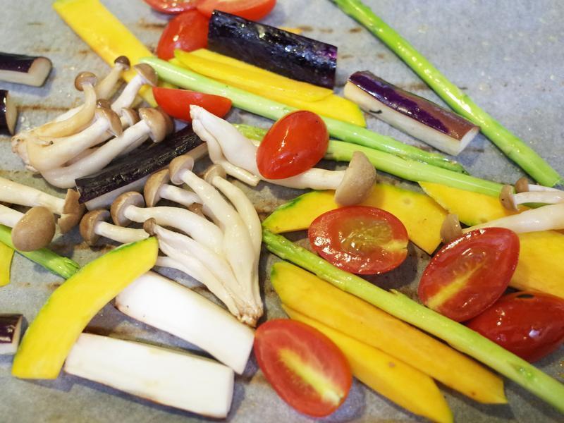 蔬菜鸡排佐柠檬柑橘酱的做法