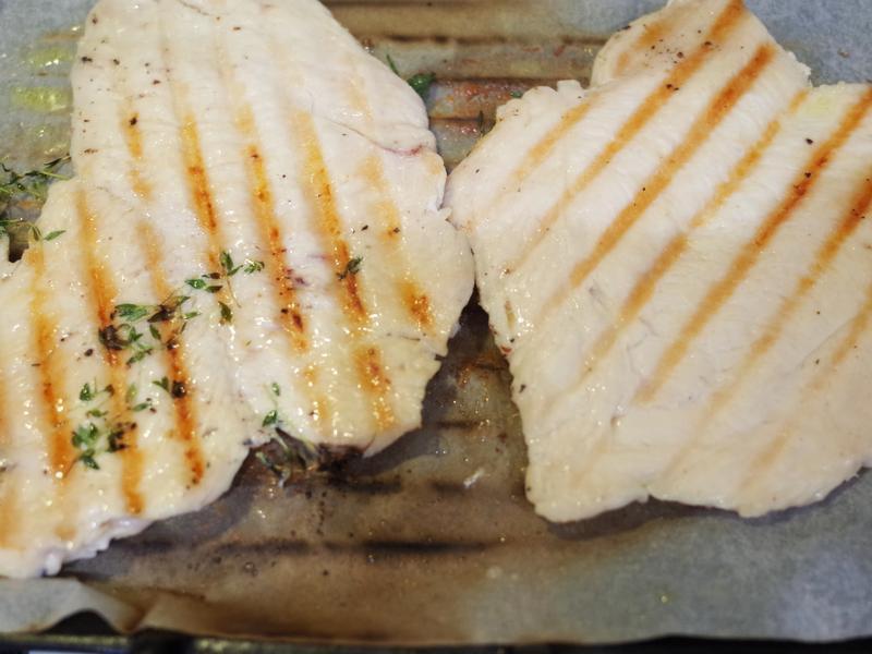 蔬菜鸡排佐柠檬柑橘酱的做法