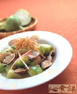 丝瓜烩蛤蜊的做法