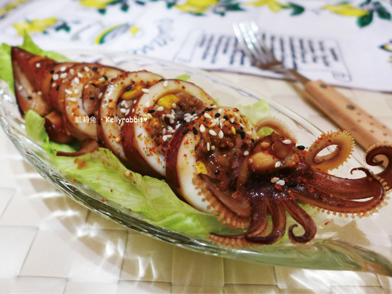 照烧花枝镶肉的做法