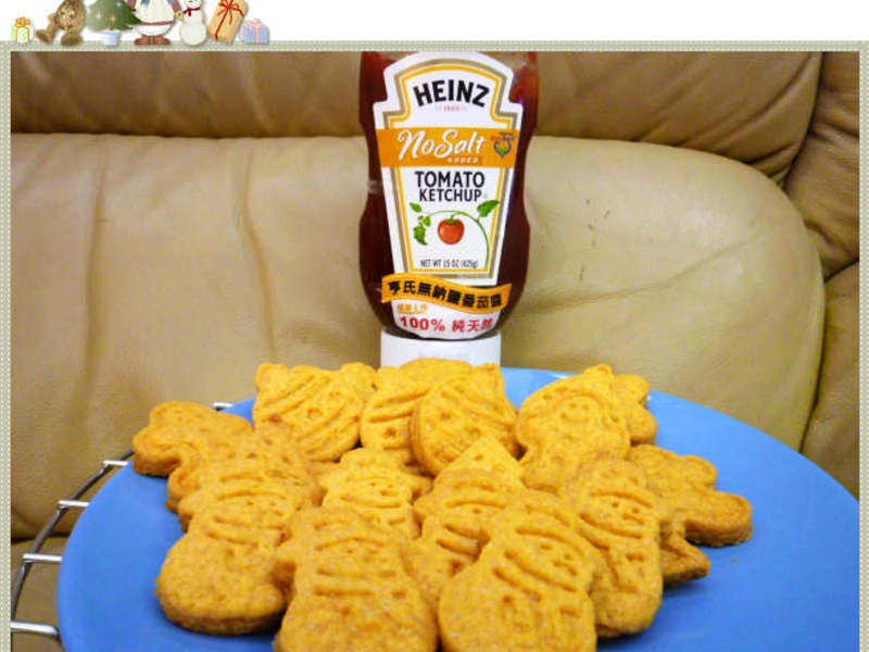 100%纯天然 亨氏番茄酱:耶诞小西饼-让番茄酱不只是番茄酱!!!的做法